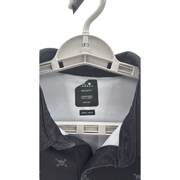 Oakley Mens AOP Skull Golf Tennis Polo Shirt Size XL spring summer performance - Picture 3 of 7